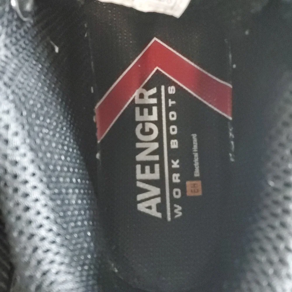 Avenger Work Boots North Haven Swarm Mens Shoes Sz 12 D‎ Black Leather Sneakers